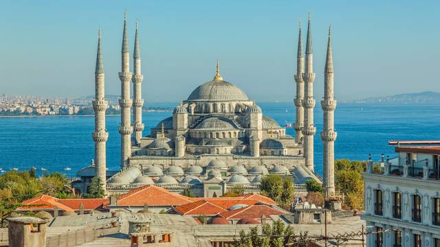 Osmanische Architektur mit sechs Minaretten