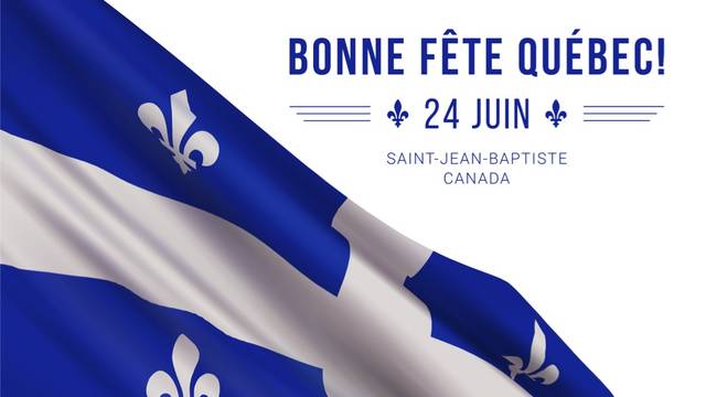 Plakat zum Nationalfeiertag Québecs