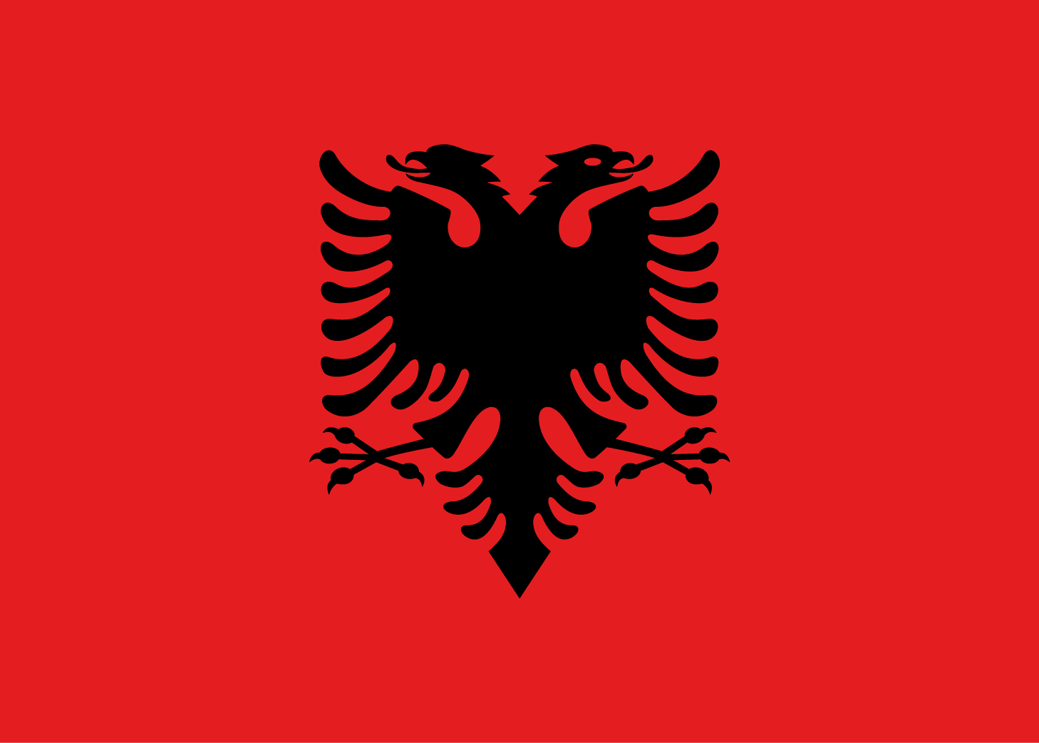 Albanisch Flagge